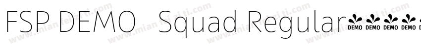 FSP DEMO   Squad Regular字体转换